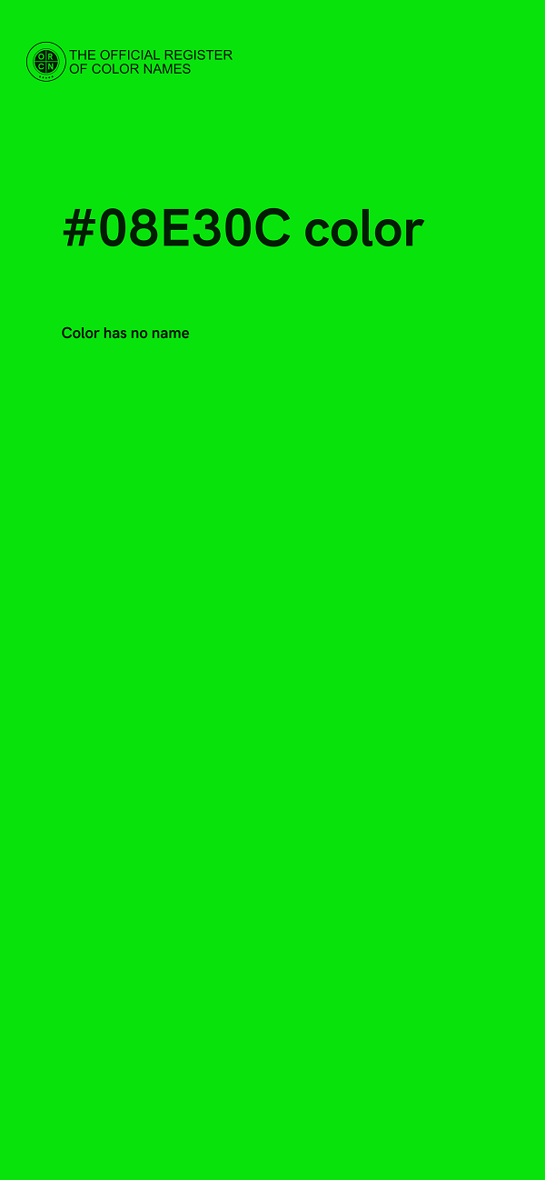 #08E30C color image