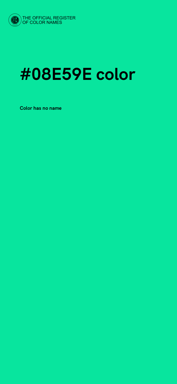 #08E59E color image