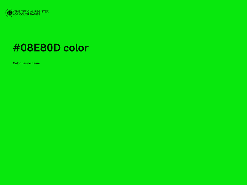 #08E80D color image