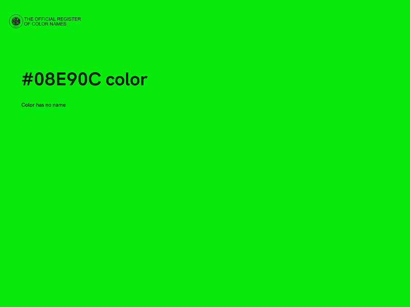 #08E90C color image