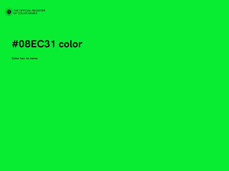 #08EC31 color image