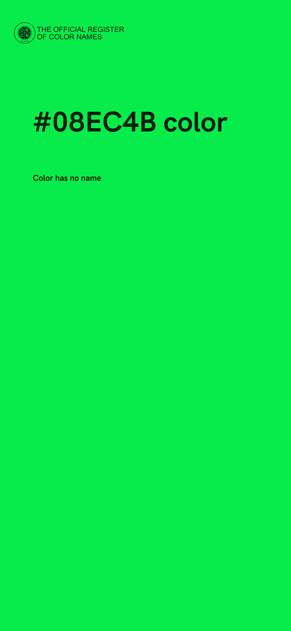 #08EC4B color image