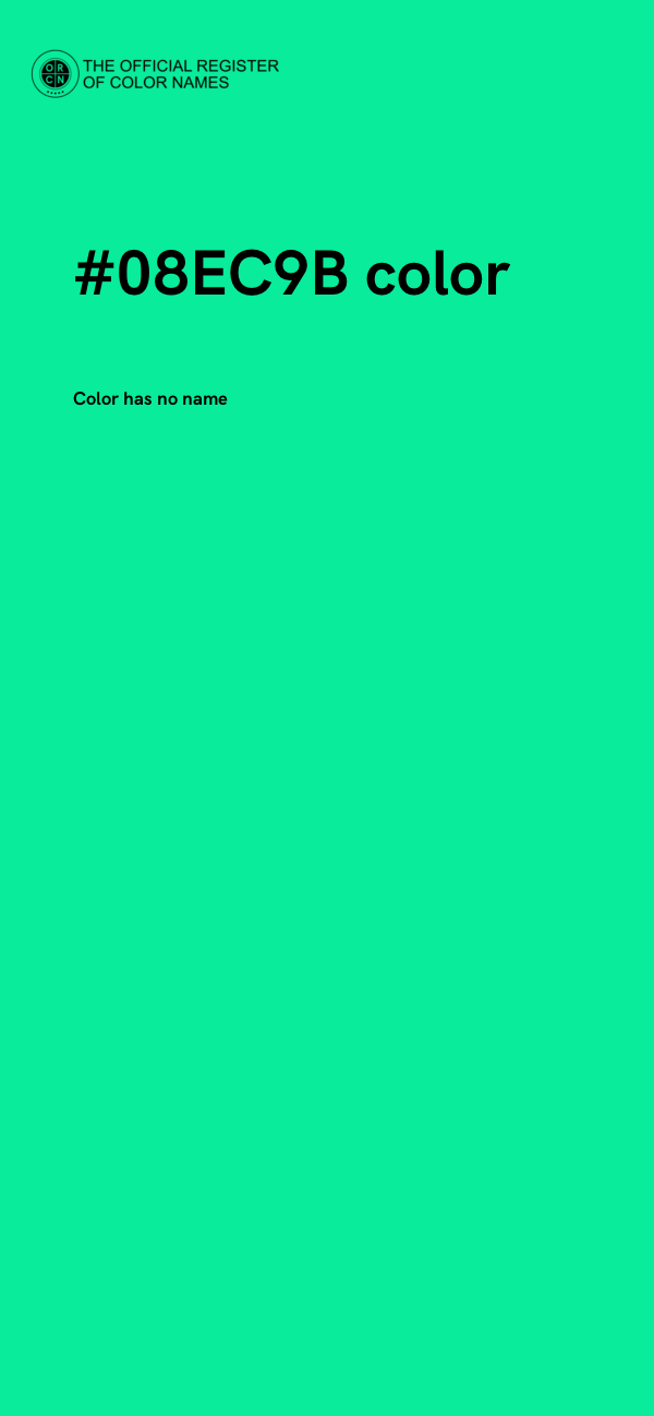 #08EC9B color image