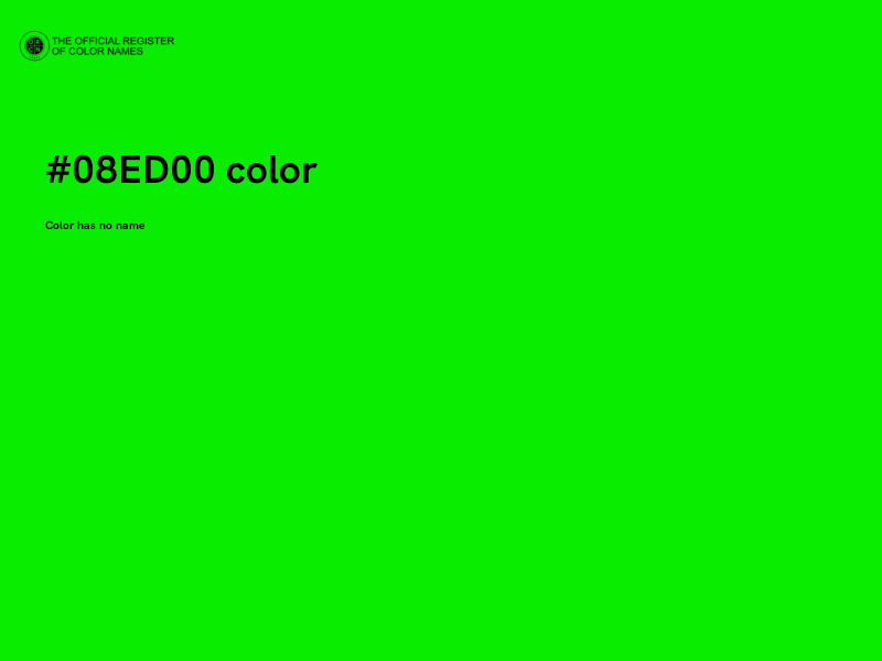 #08ED00 color image