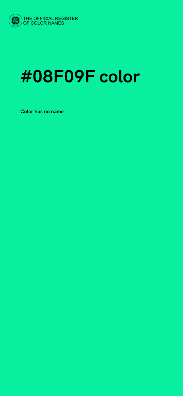 #08F09F color image