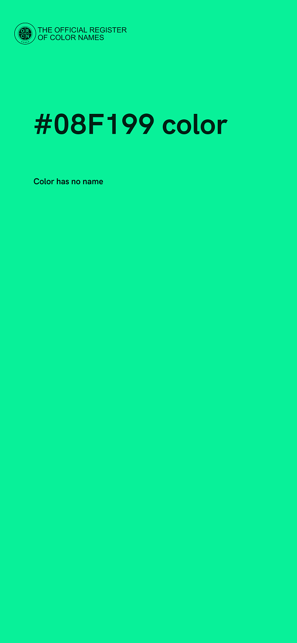 #08F199 color image