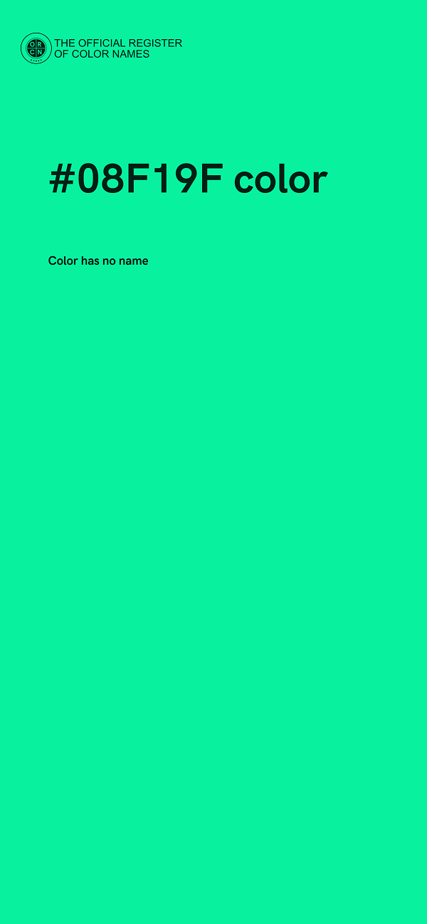 #08F19F color image