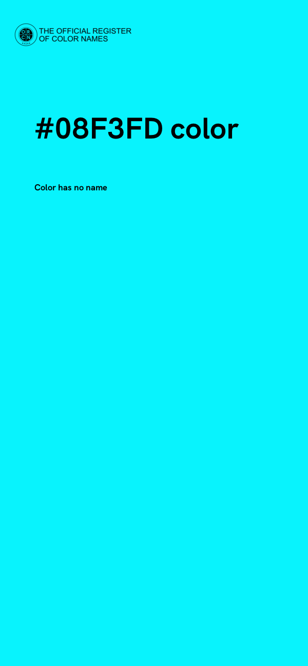 #08F3FD color image