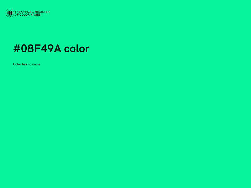 #08F49A color image