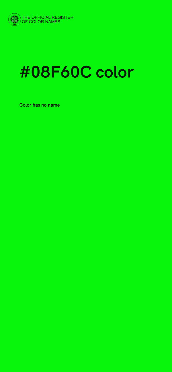 #08F60C color image