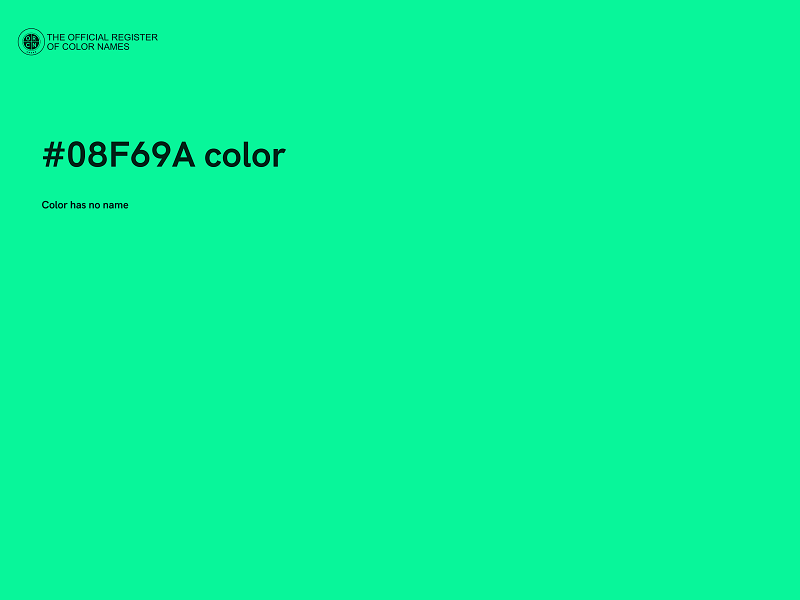 #08F69A color image