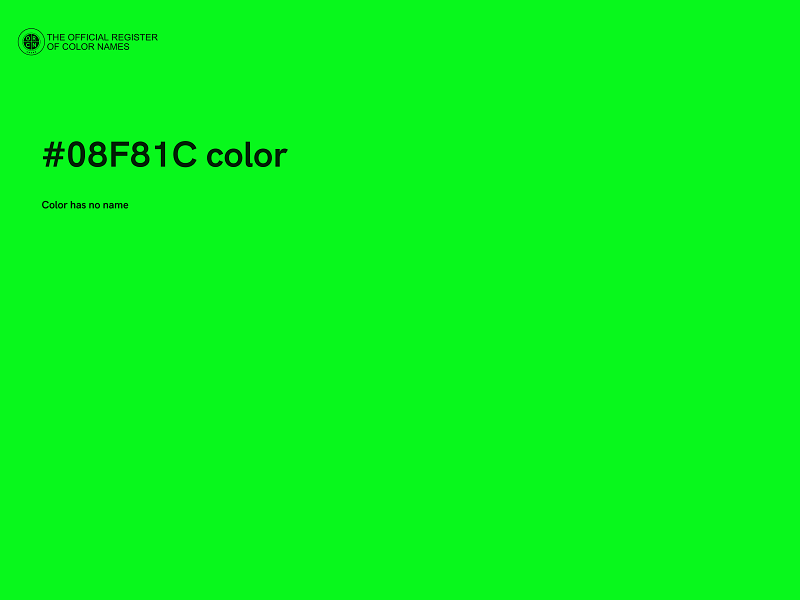 #08F81C color image