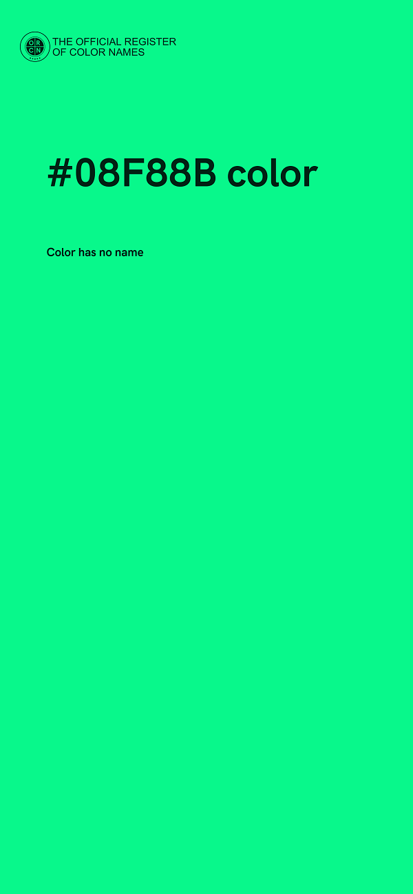 #08F88B color image