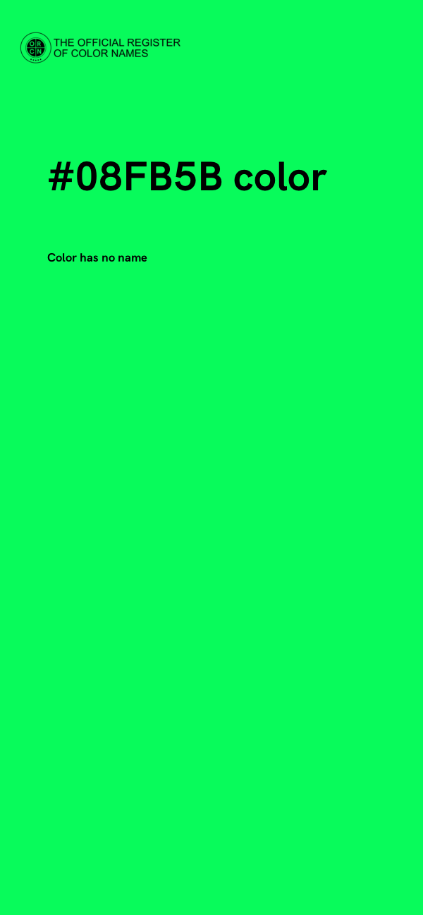 #08FB5B color image