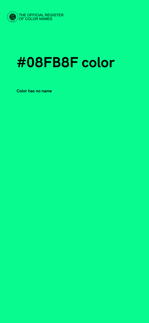 #08FB8F color image