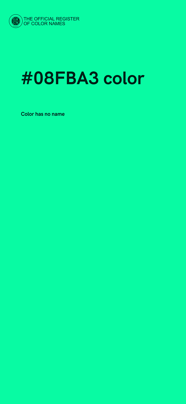 #08FBA3 color image