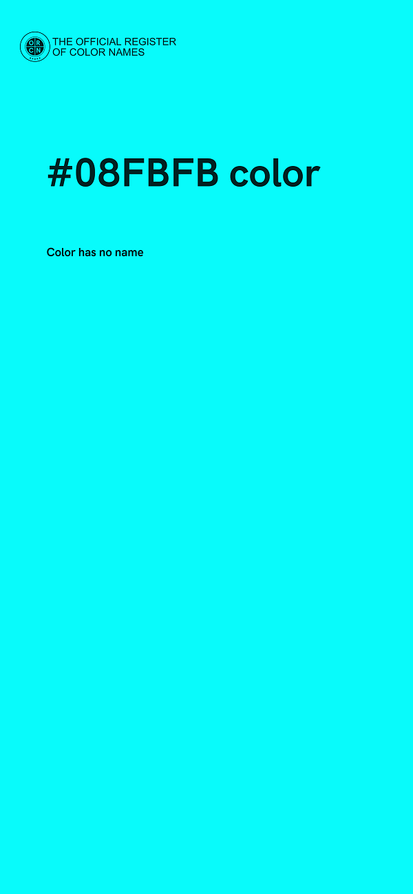 #08FBFB color image