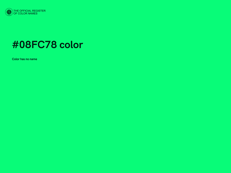 #08FC78 color image