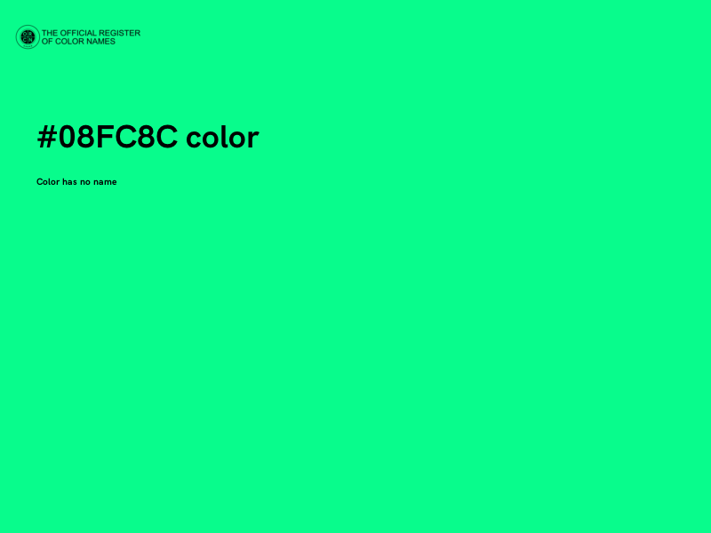 #08FC8C color image