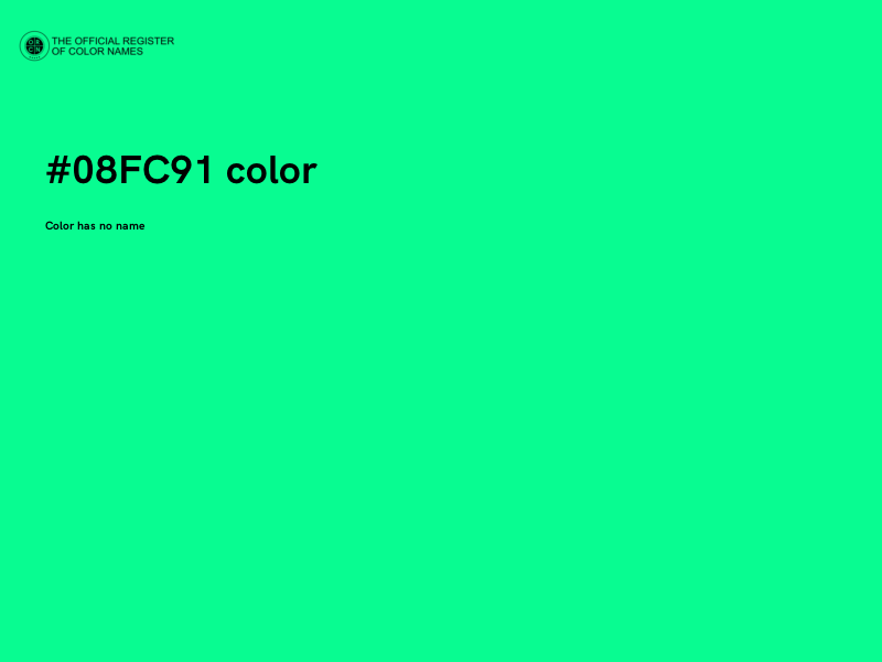 #08FC91 color image
