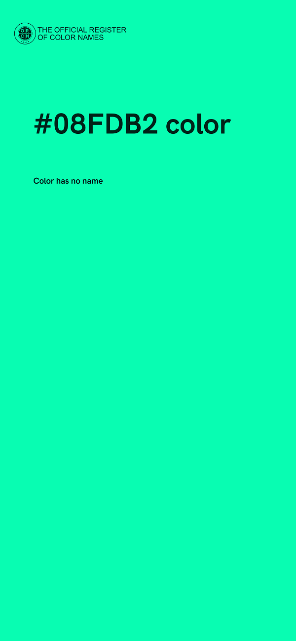#08FDB2 color image