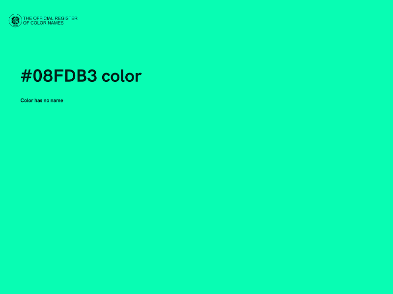 #08FDB3 color image