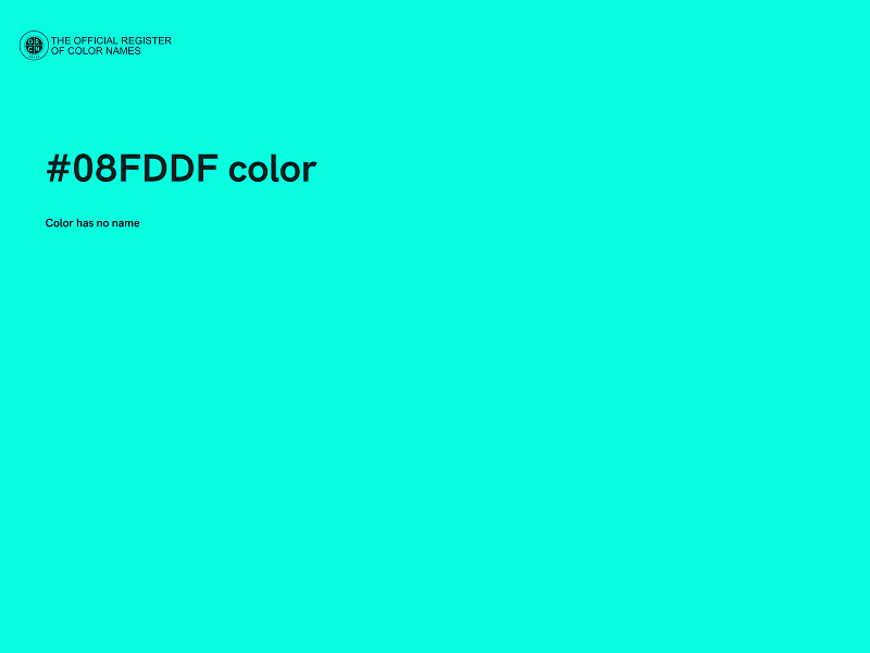 #08FDDF color image