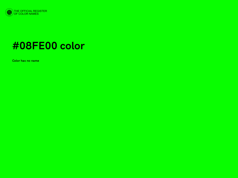#08FE00 color image