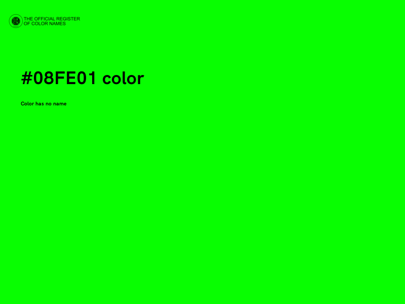 #08FE01 color image
