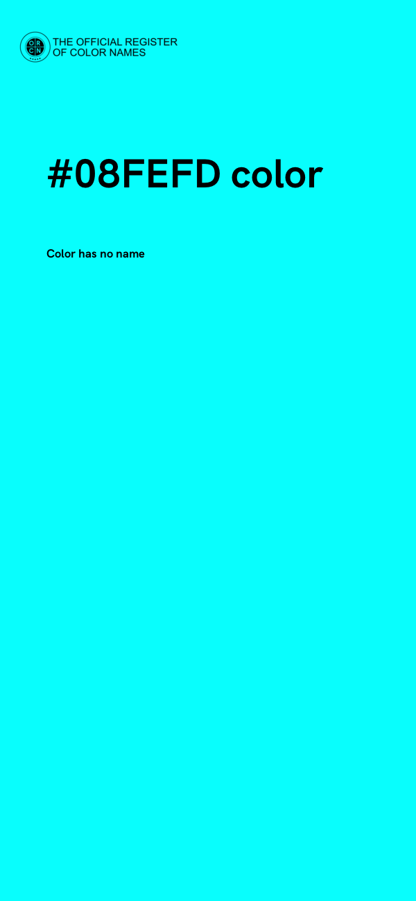 #08FEFD color image