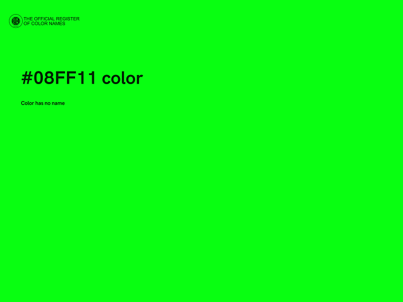 #08FF11 color image