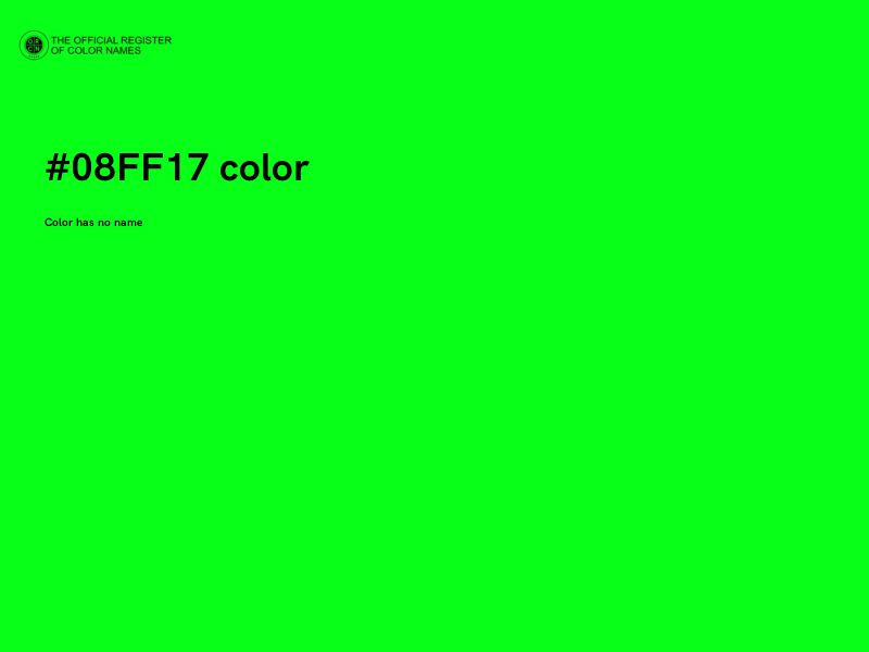 #08FF17 color image