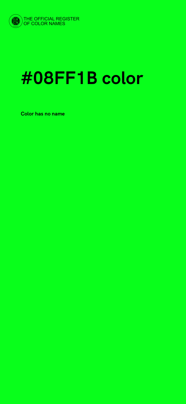 #08FF1B color image