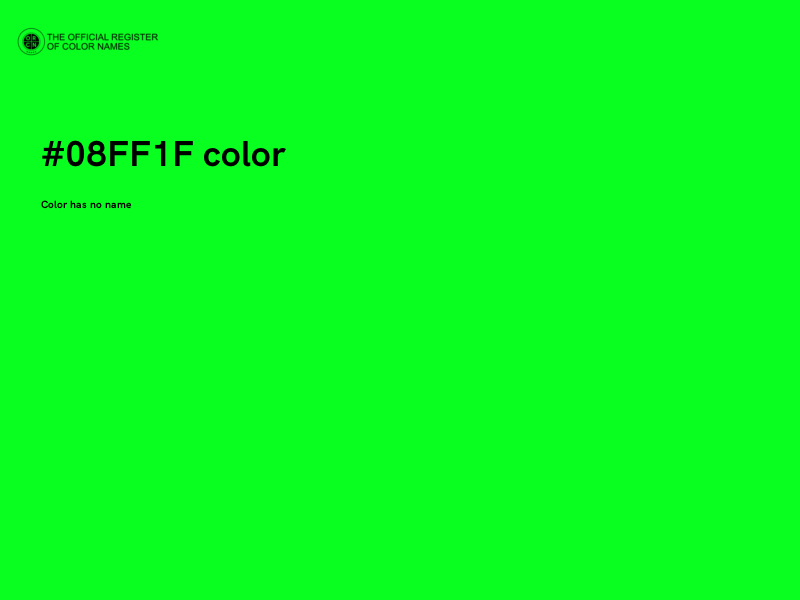 #08FF1F color image