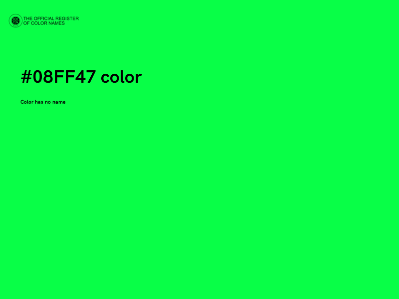 #08FF47 color image