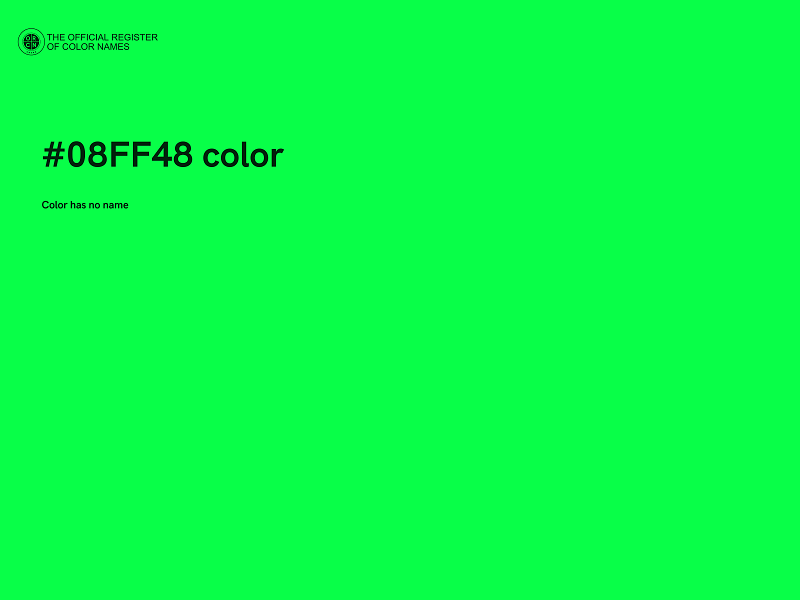 #08FF48 color image