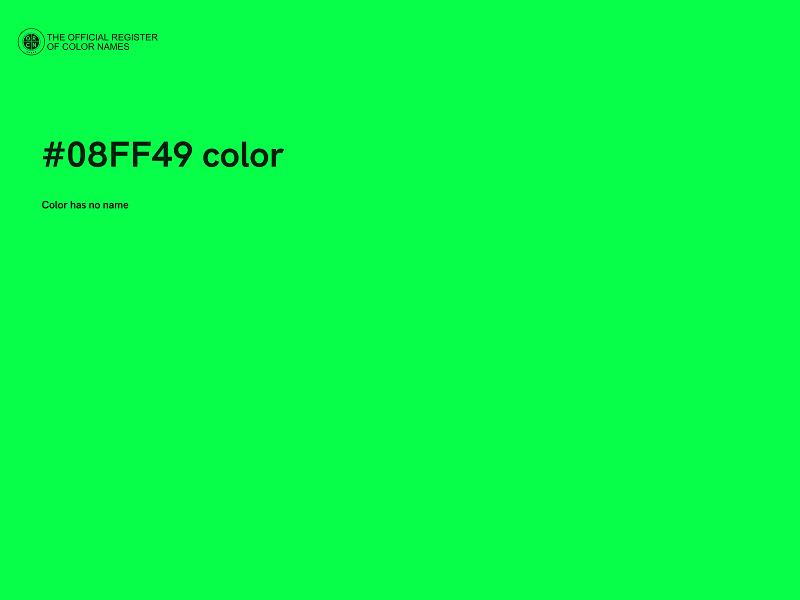 #08FF49 color image