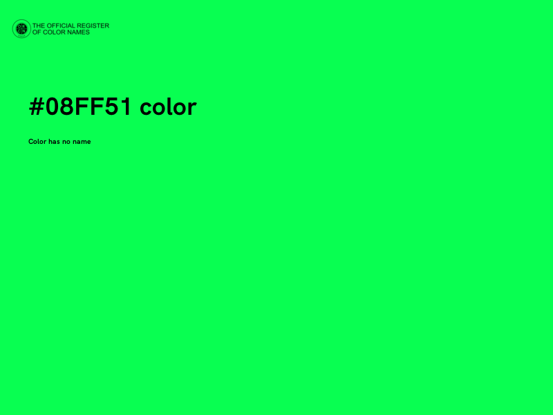 #08FF51 color image