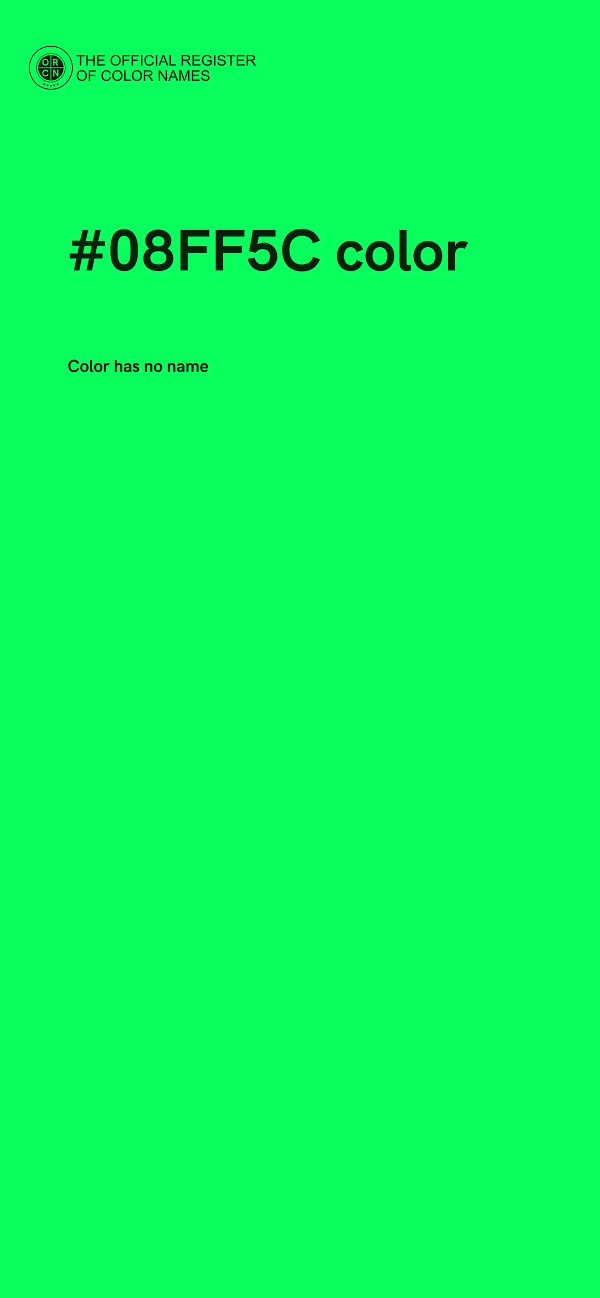 #08FF5C color image