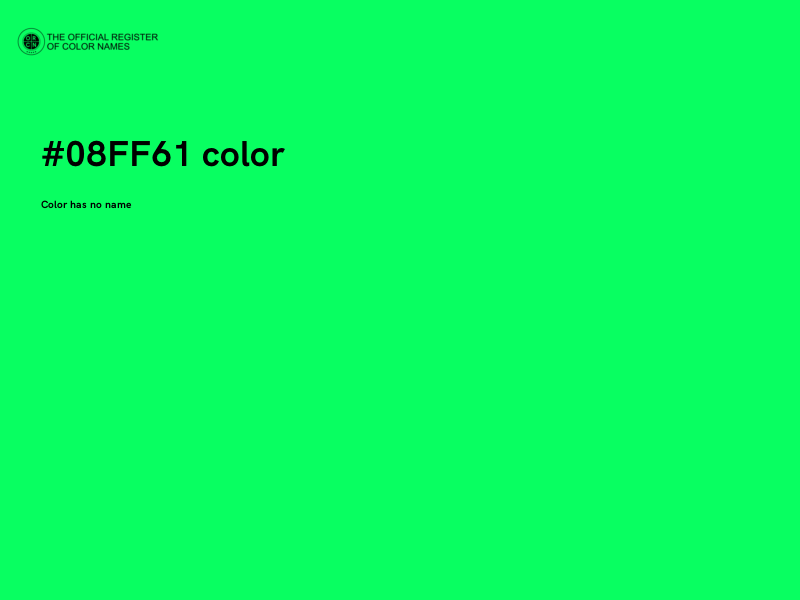 #08FF61 color image