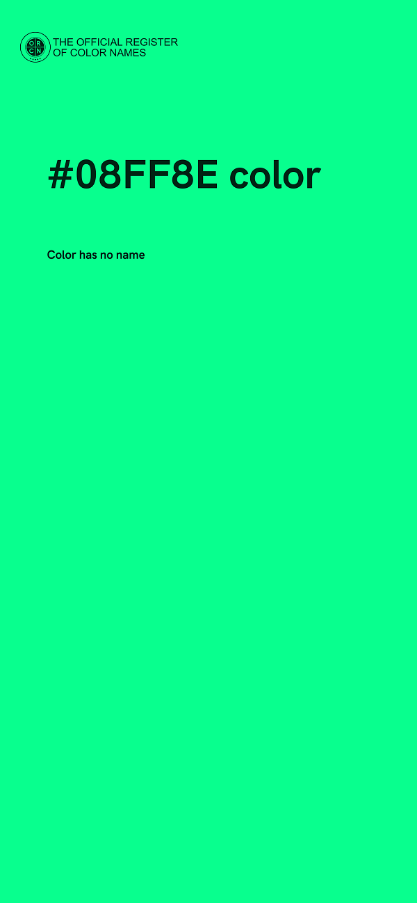 #08FF8E color image
