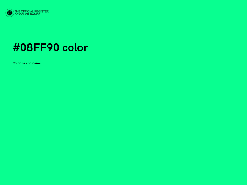 #08FF90 color image