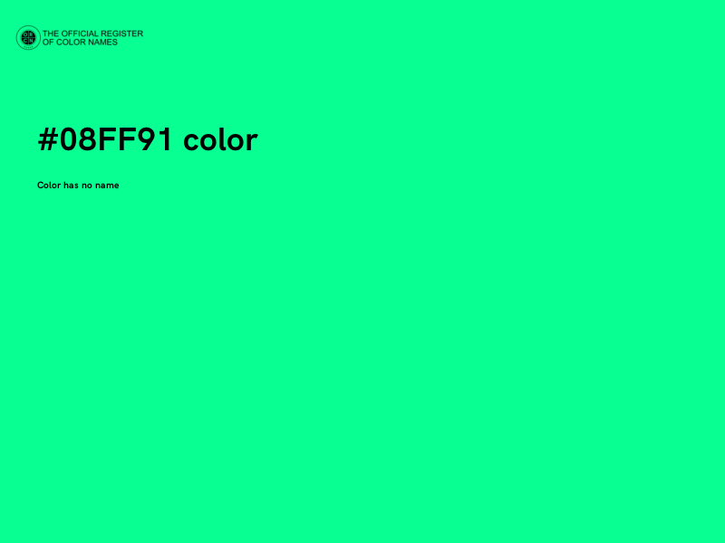 #08FF91 color image