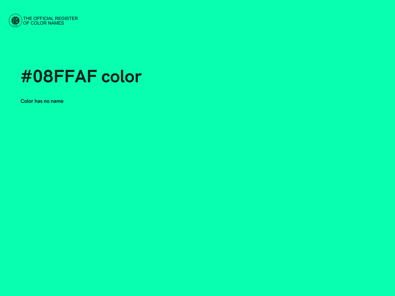 #08FFAF color image