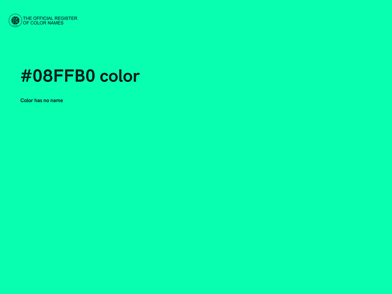#08FFB0 color image