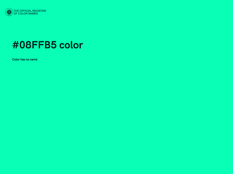#08FFB5 color image