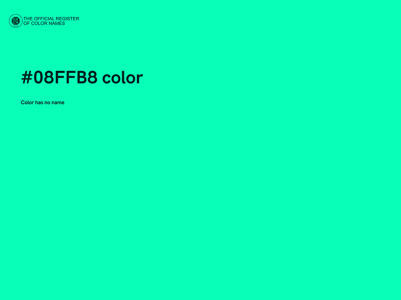 #08FFB8 color image