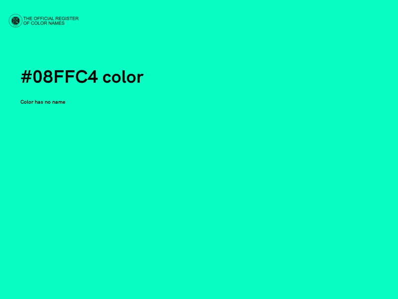 #08FFC4 color image