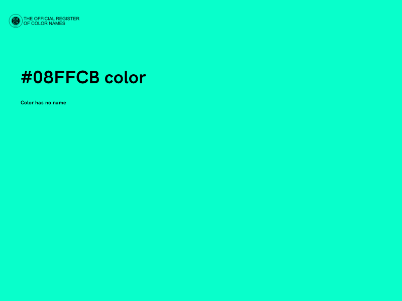 #08FFCB color image