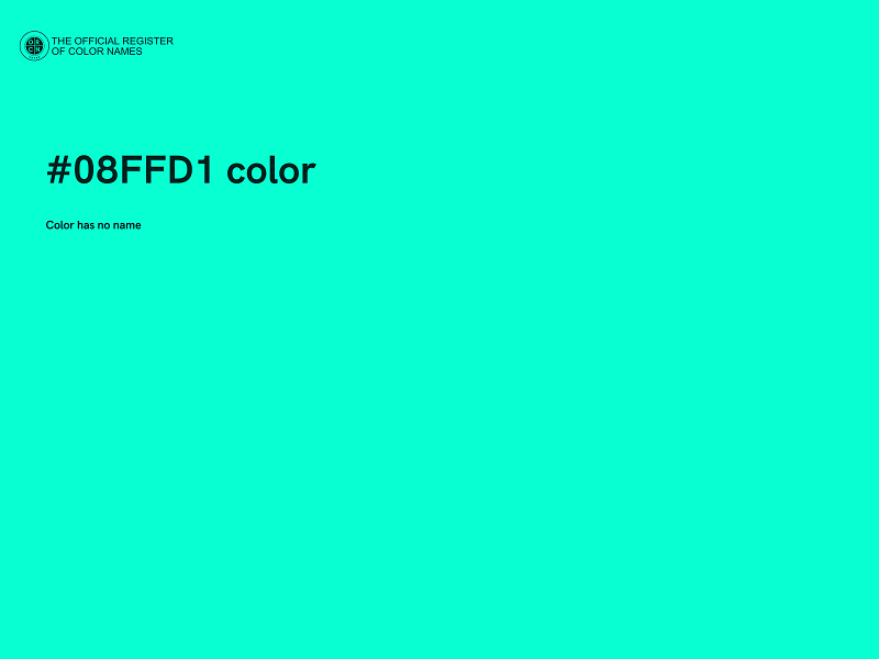 #08FFD1 color image